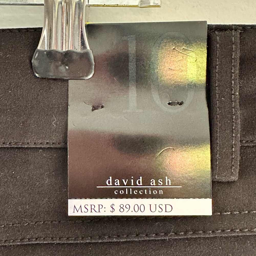 David Ash Collection Women’s Black Skinny Jeans-Size 10 -New W/Tags - Inseam 31” - Picture 3 of 5